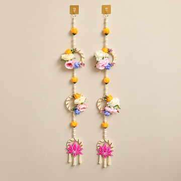 Lotus Hanging With Multicolor Flowers