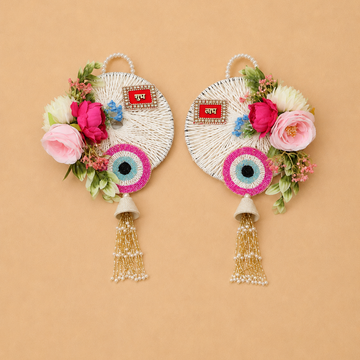 Floral Evil Eye Shubh Labh