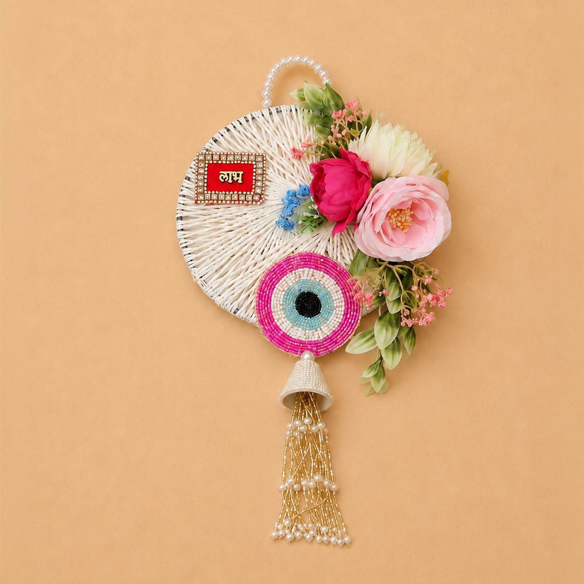 Floral Evil Eye Shubh Labh