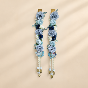 Blue Floral & Peacock  Long Hangings