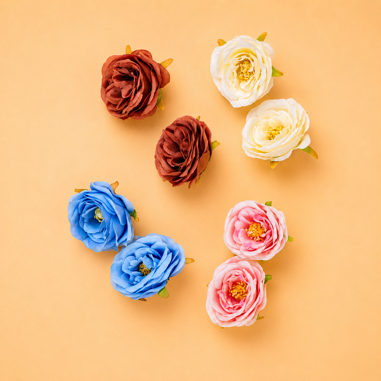 Big Roses Pack of 6