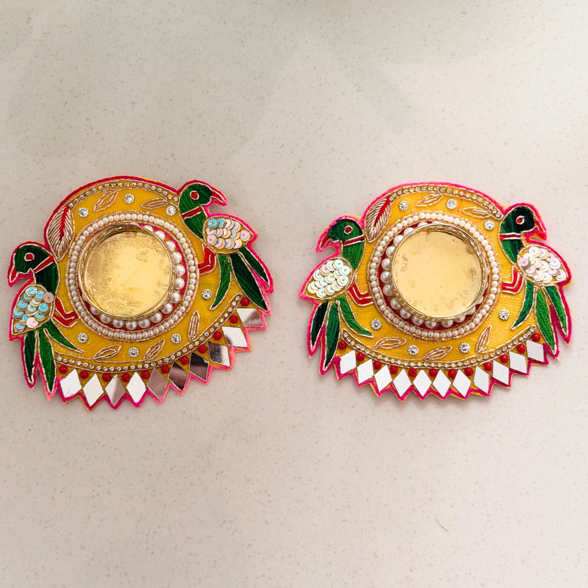 Peacock Tea Light set of 2