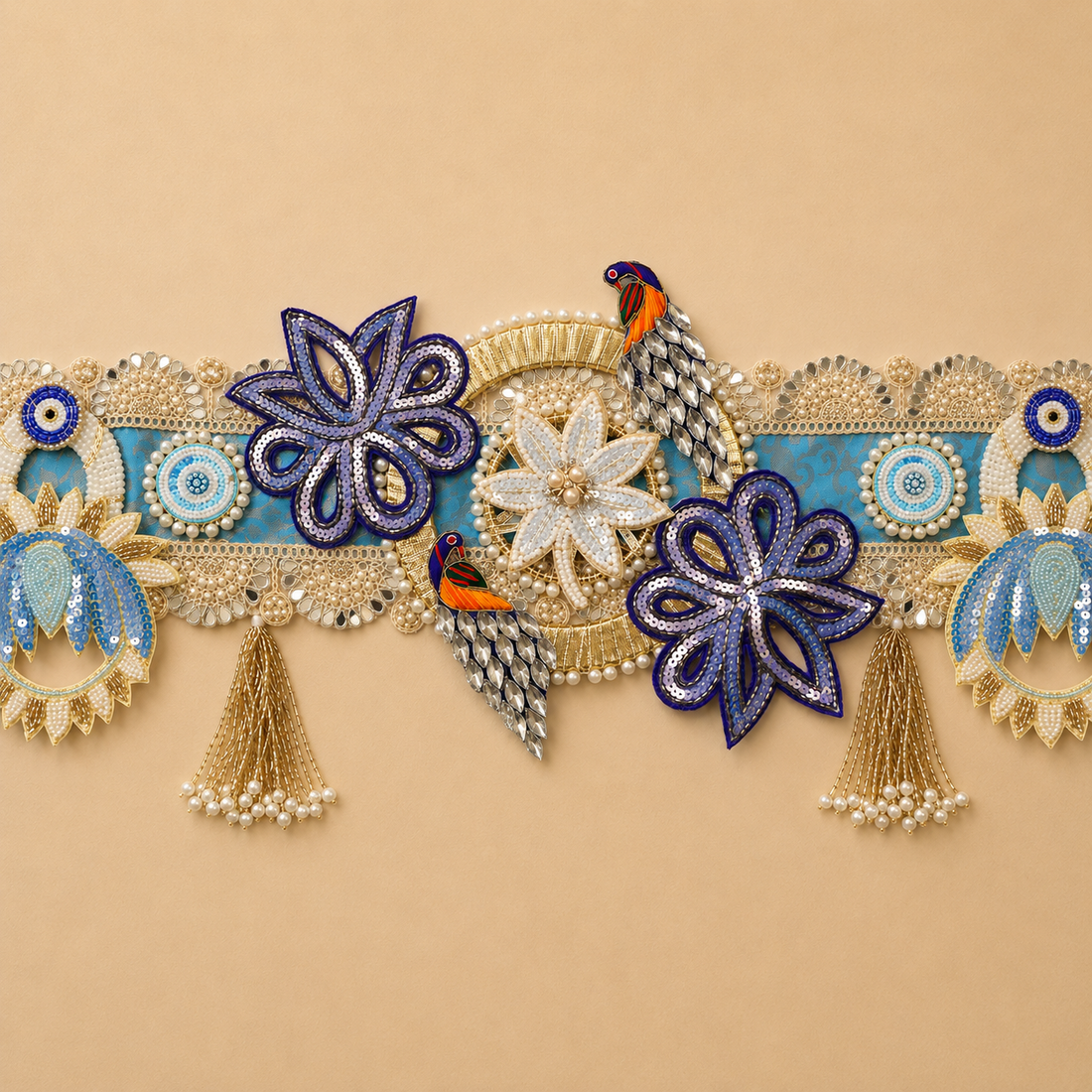 Peacock Toran Elegance of Blue