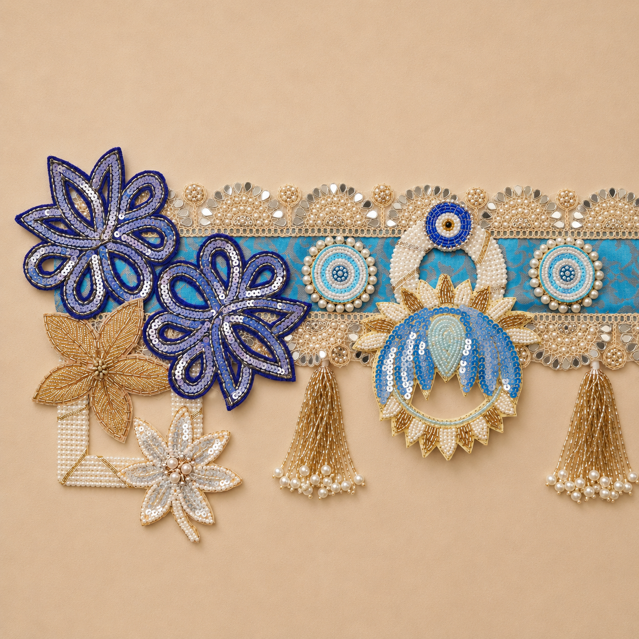 Peacock Toran Elegance of Blue