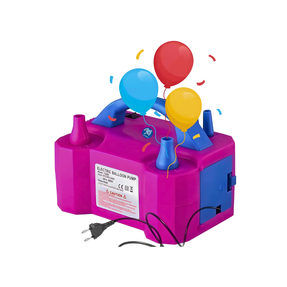 Electric Balloon Pump ,Portable Dual Nozzle Ballon Inflator for Latex Balloons