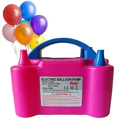 Electric Balloon Pump ,Portable Dual Nozzle Ballon Inflator for Latex Balloons