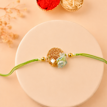 Metal Floral Bhai Rakhi