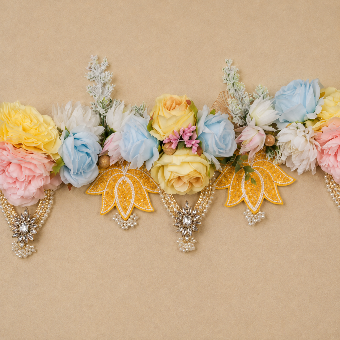 Floral Toran With Lotus Patch