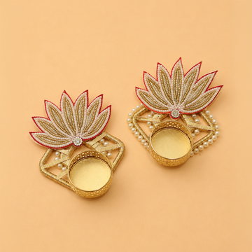 Lotus Patch Tea Light Set of 2