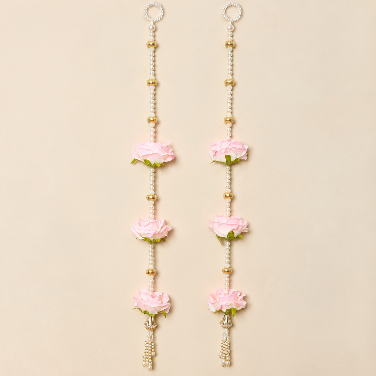 Pink Rose Flower Long hanging