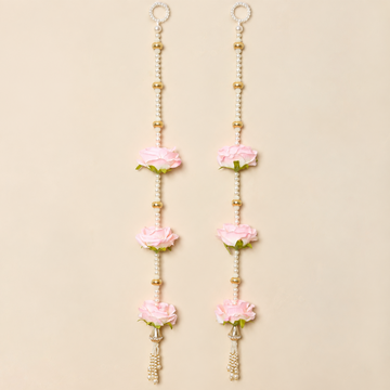 Pink Rose Flower Long hanging