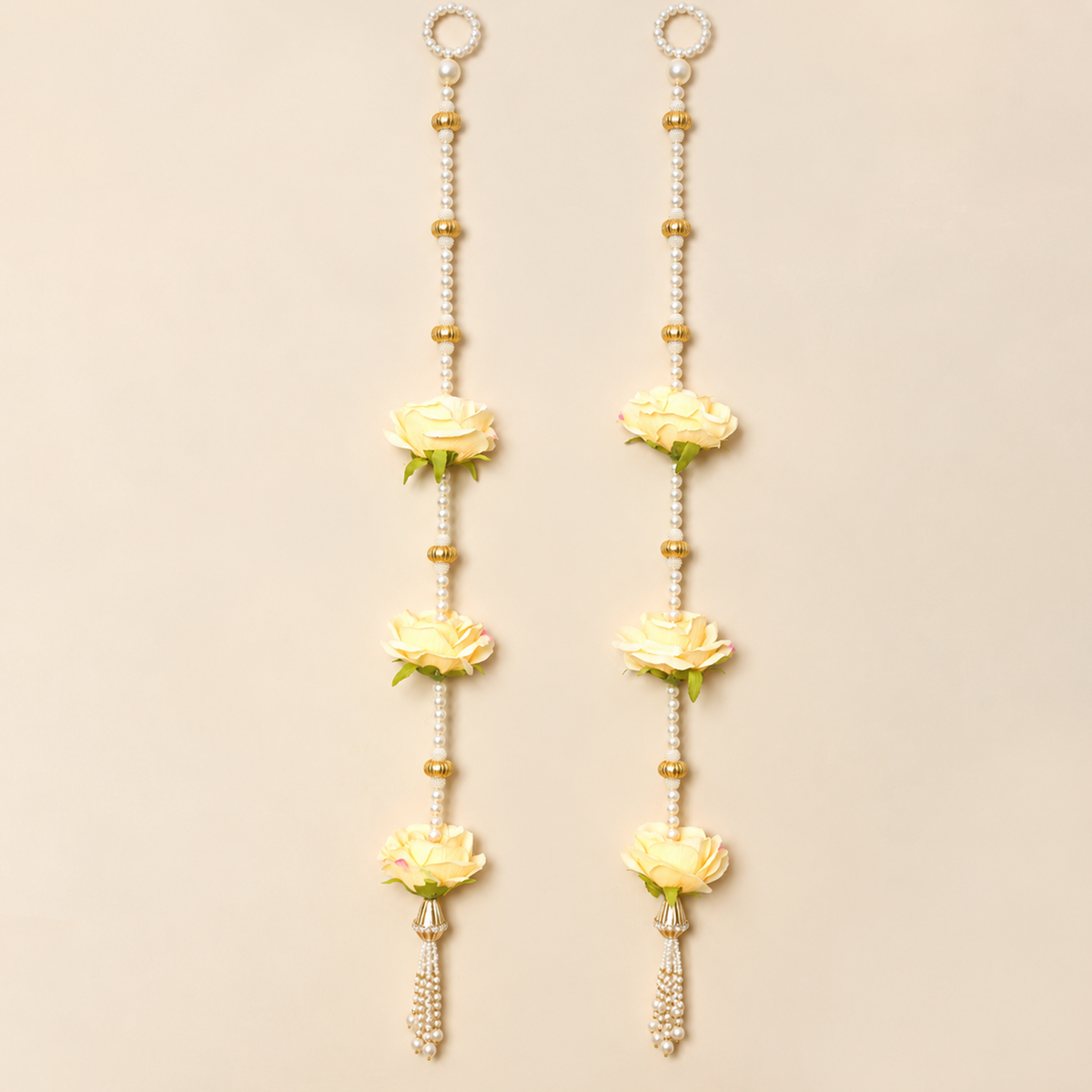 Yellow Rose Flower Long hanging