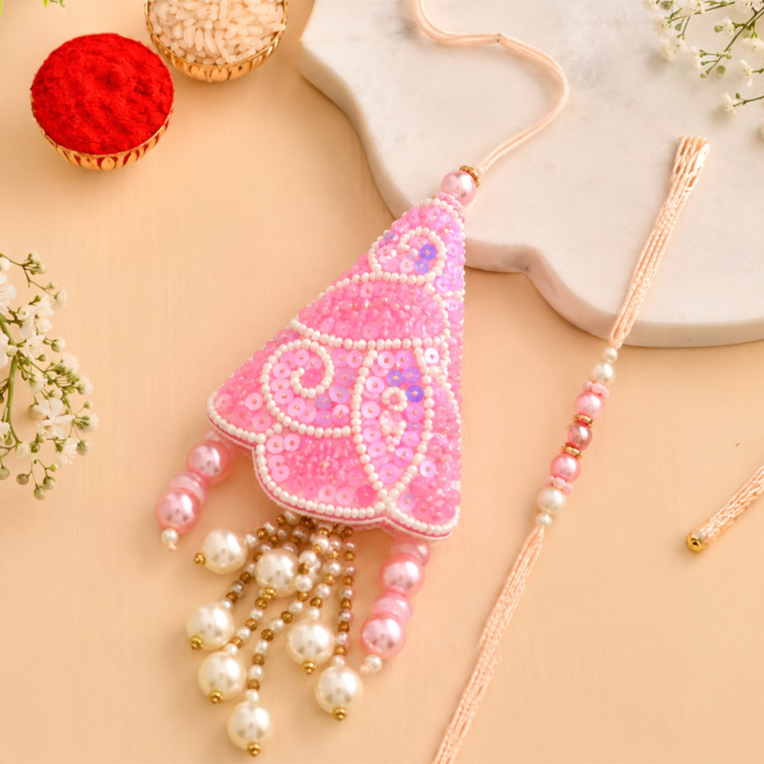 Pink Bhaiya Bhabhi Pair Rakhi