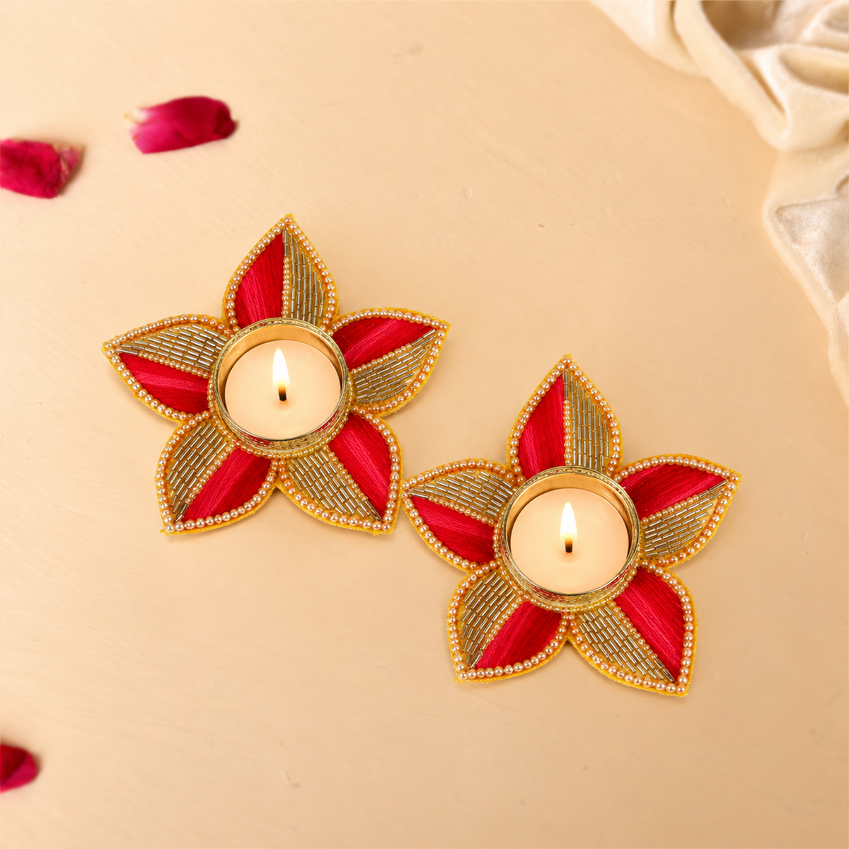 Star Shape tealights ( Set of 2)