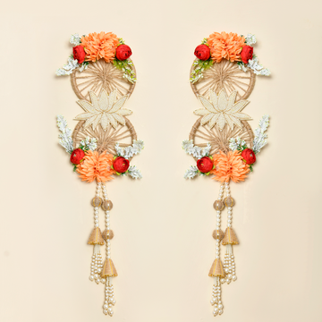 Jute & Flower Long Hanging