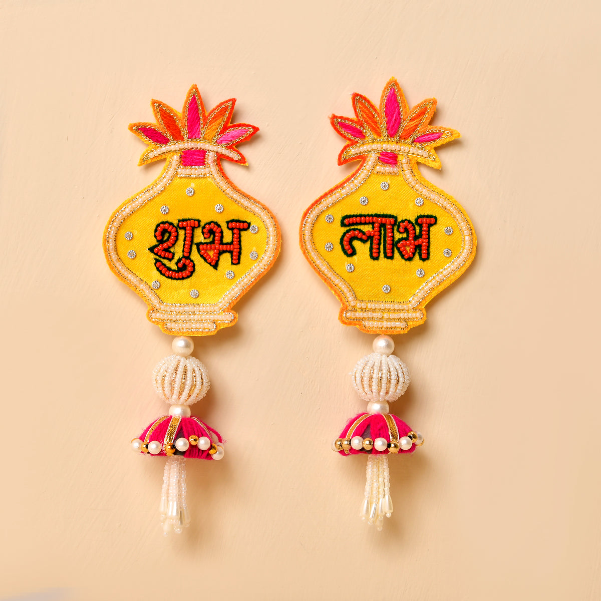 Kalash Shubh Labh & Tealight Combo With Foil Print Mdf Box(Gifting Hamper)