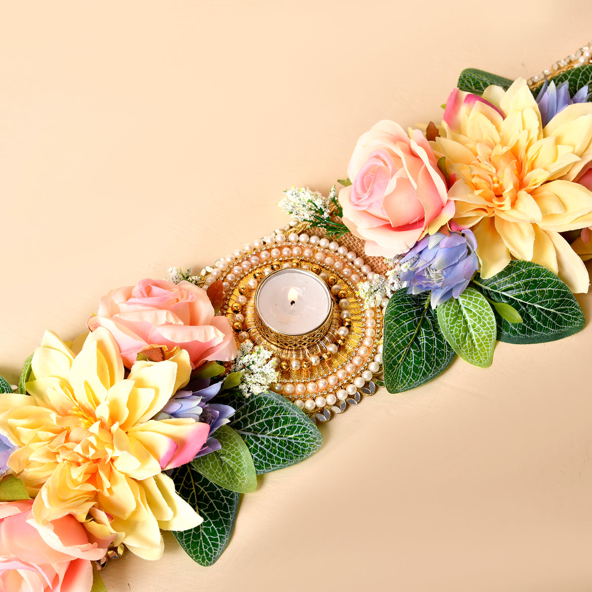Multicolor Table Runner(Combination Of Beautiful Flowers)