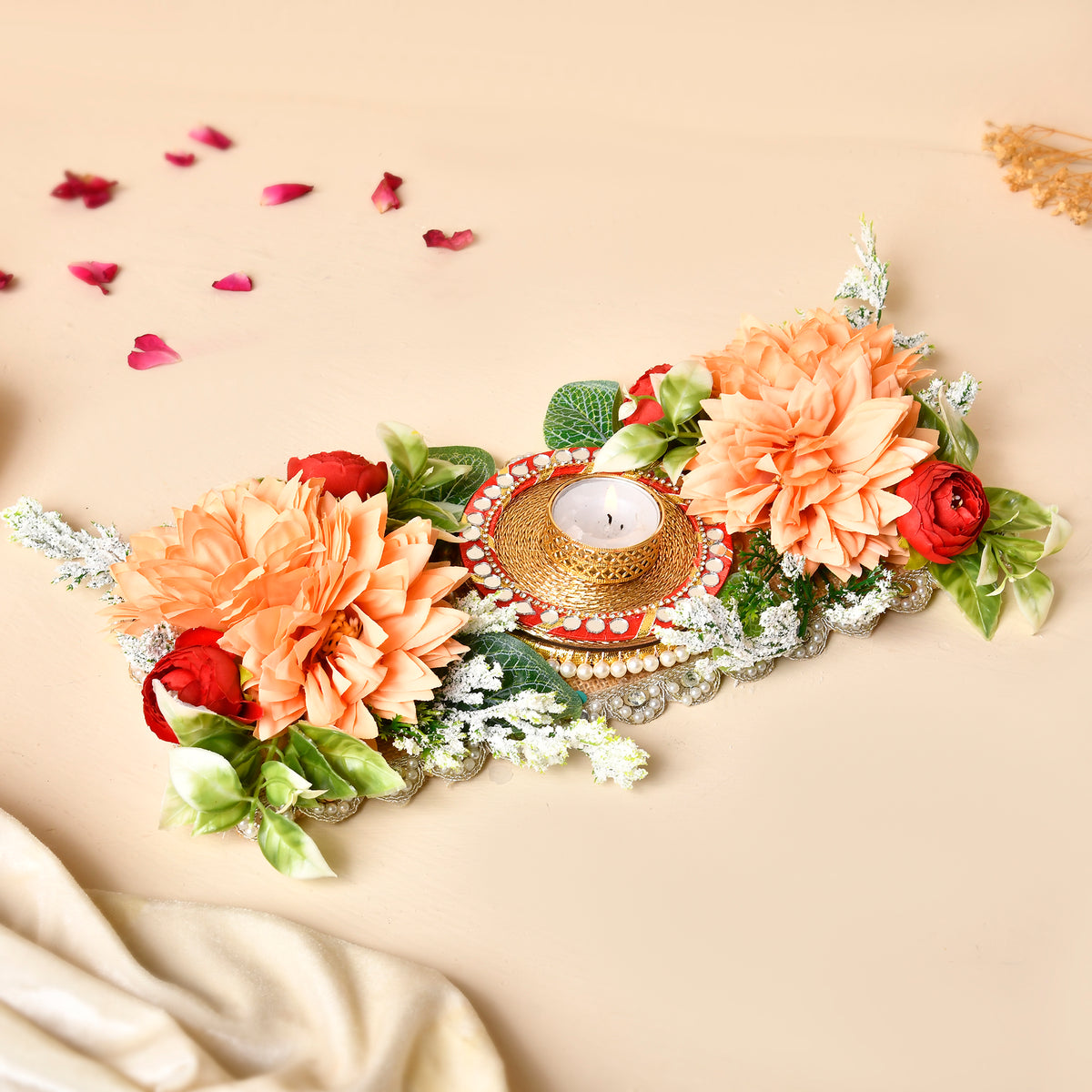 Floral table topper