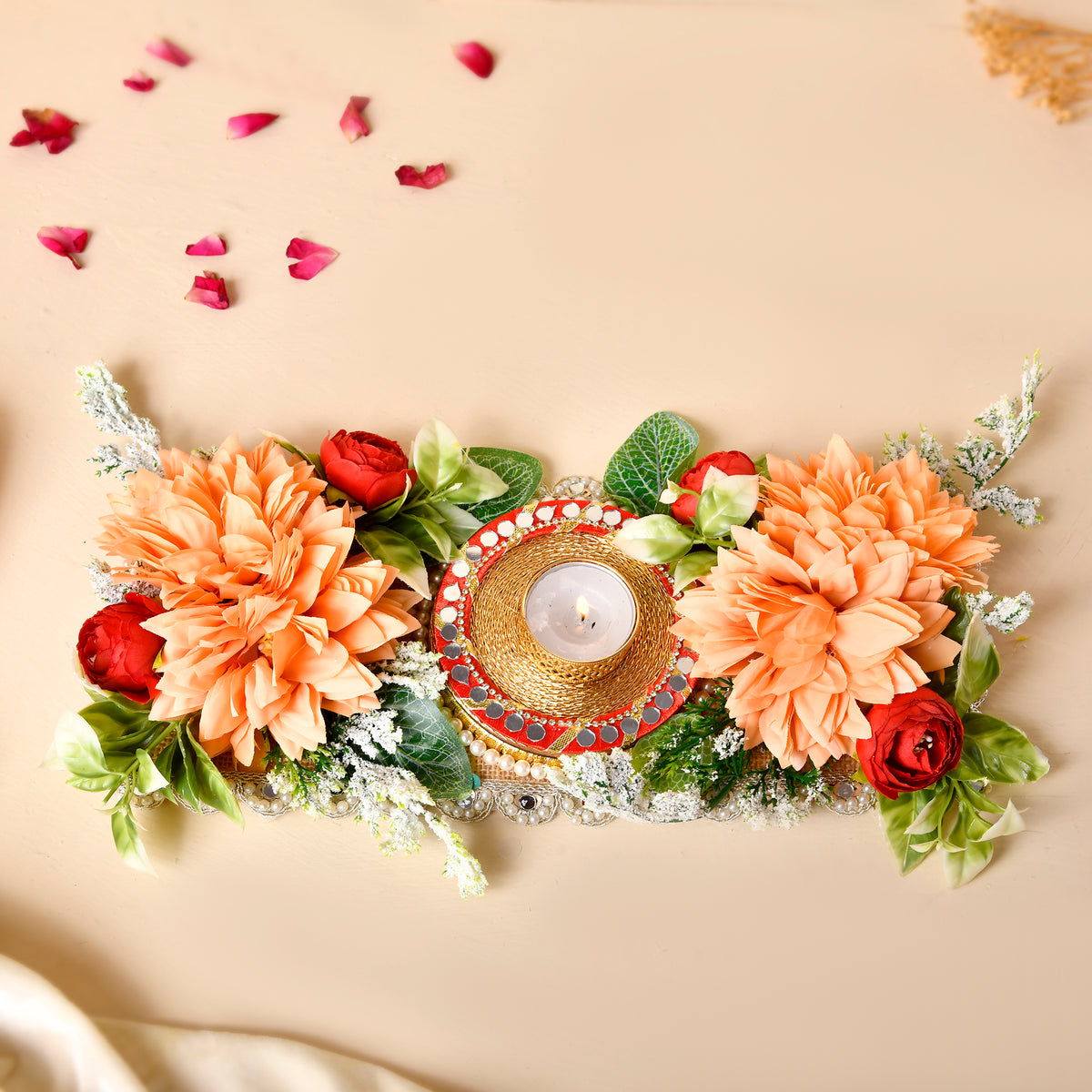 Floral table topper