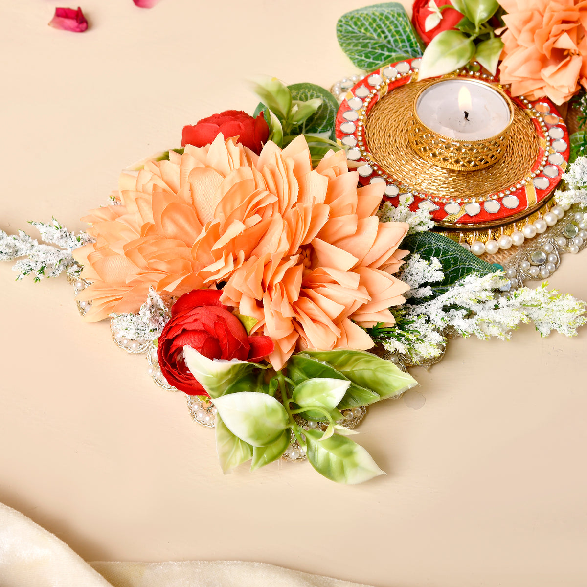 Floral table topper