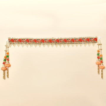 Parsi Embroidery Toran With Detachable Hangings