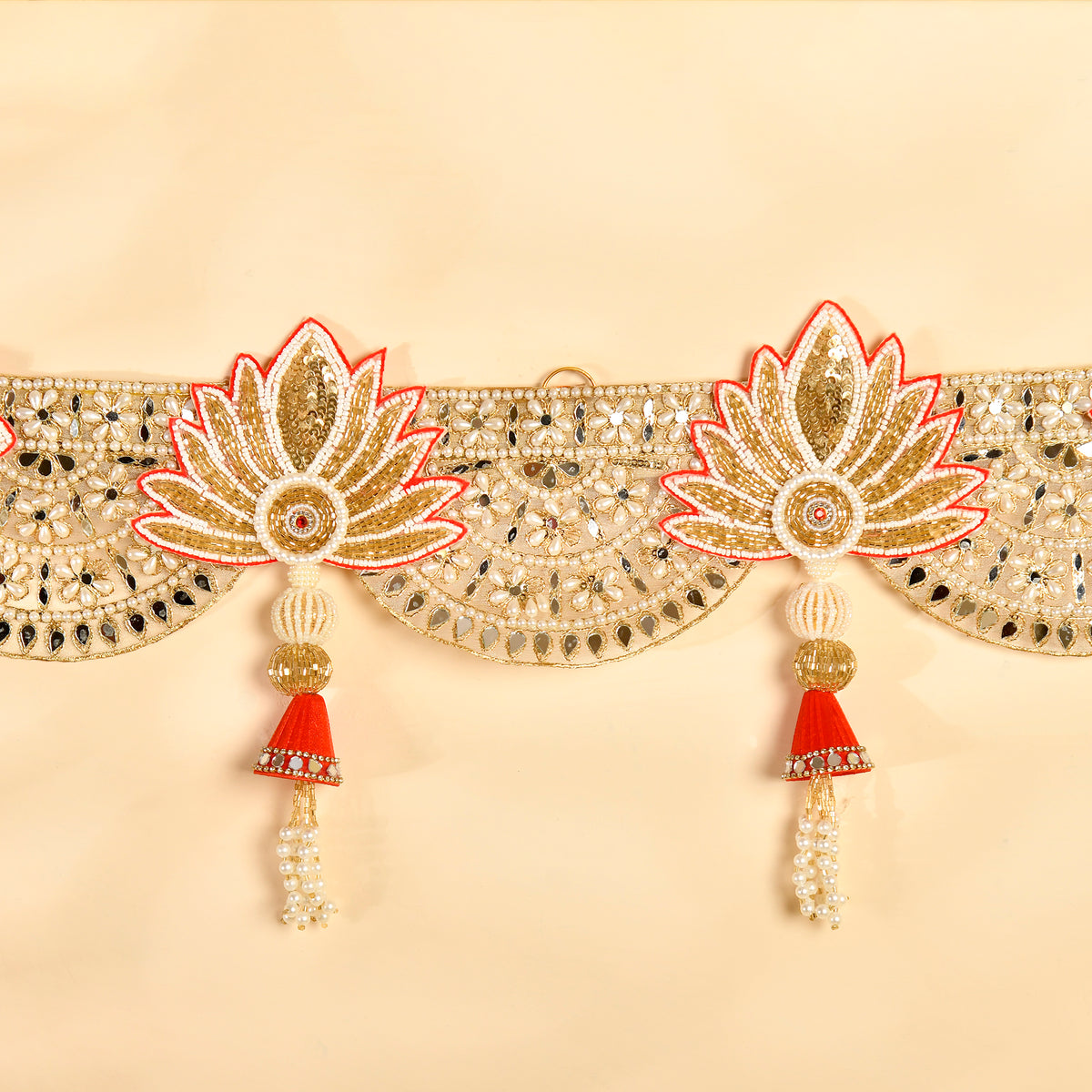 Shahi Red Pearl Toran