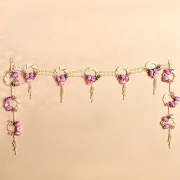 Floral pearl toran with long Hangings