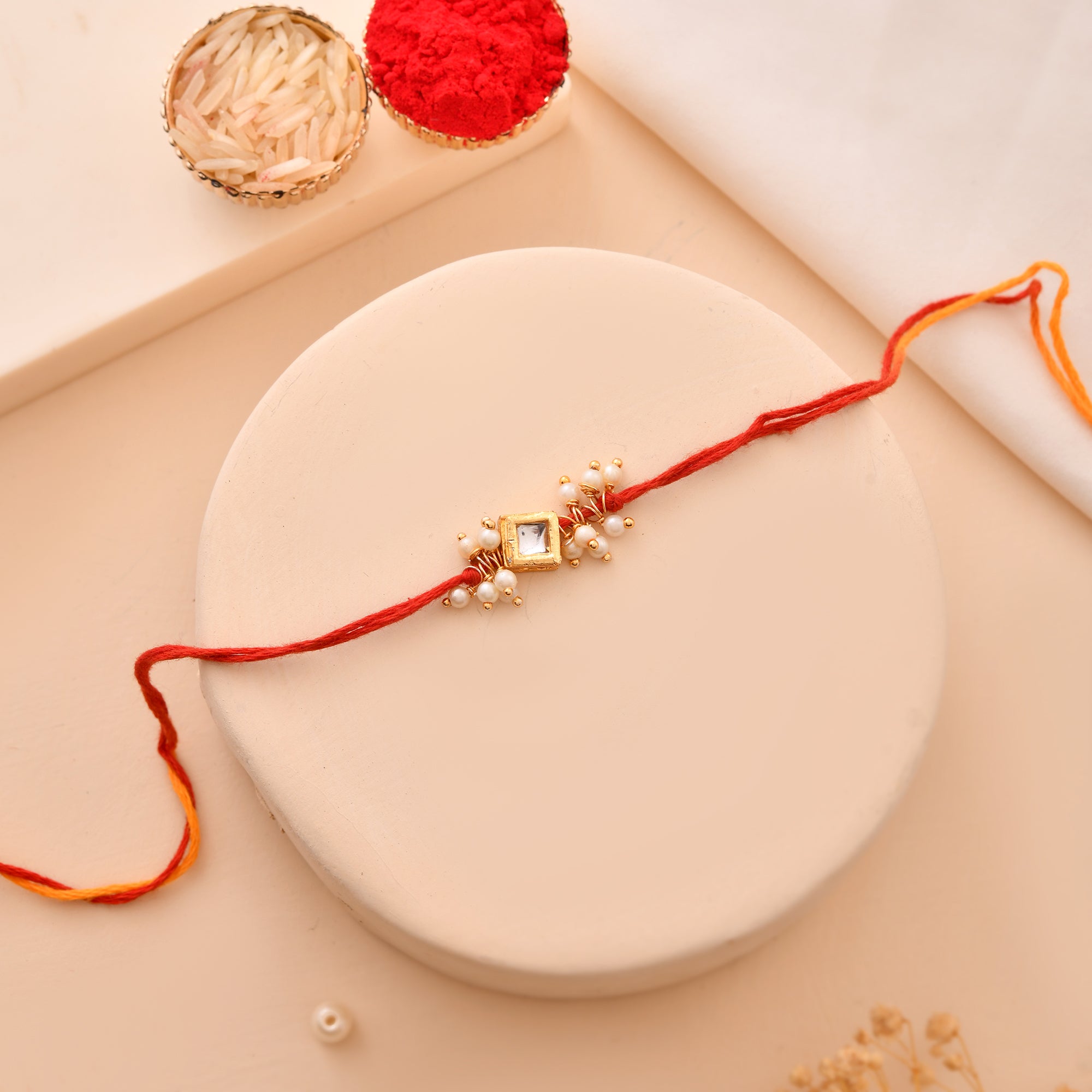 Kundan Stone Moli Rakhi