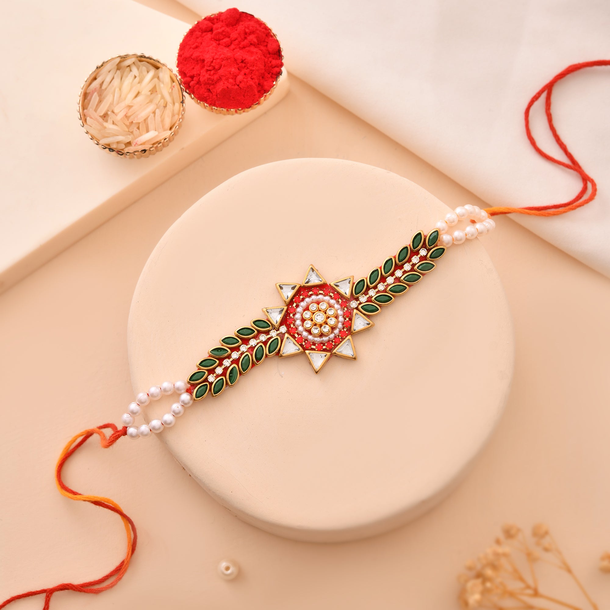 Kundan Stone Bhai Rakhi