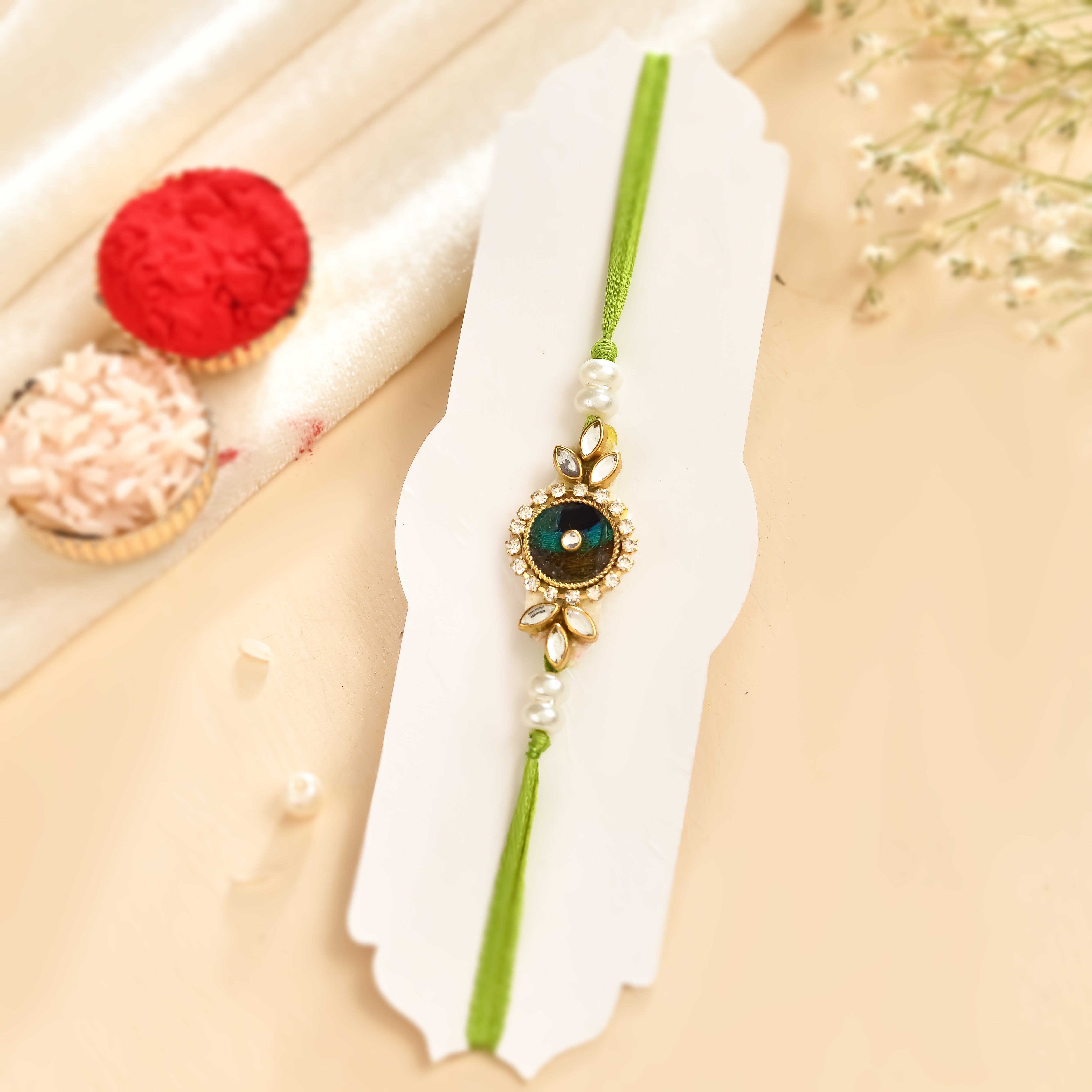 Peacock Feather Bhaiya Rakhi