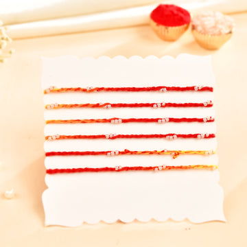 Bhaiya Rakhi Moli Dora Set of 6