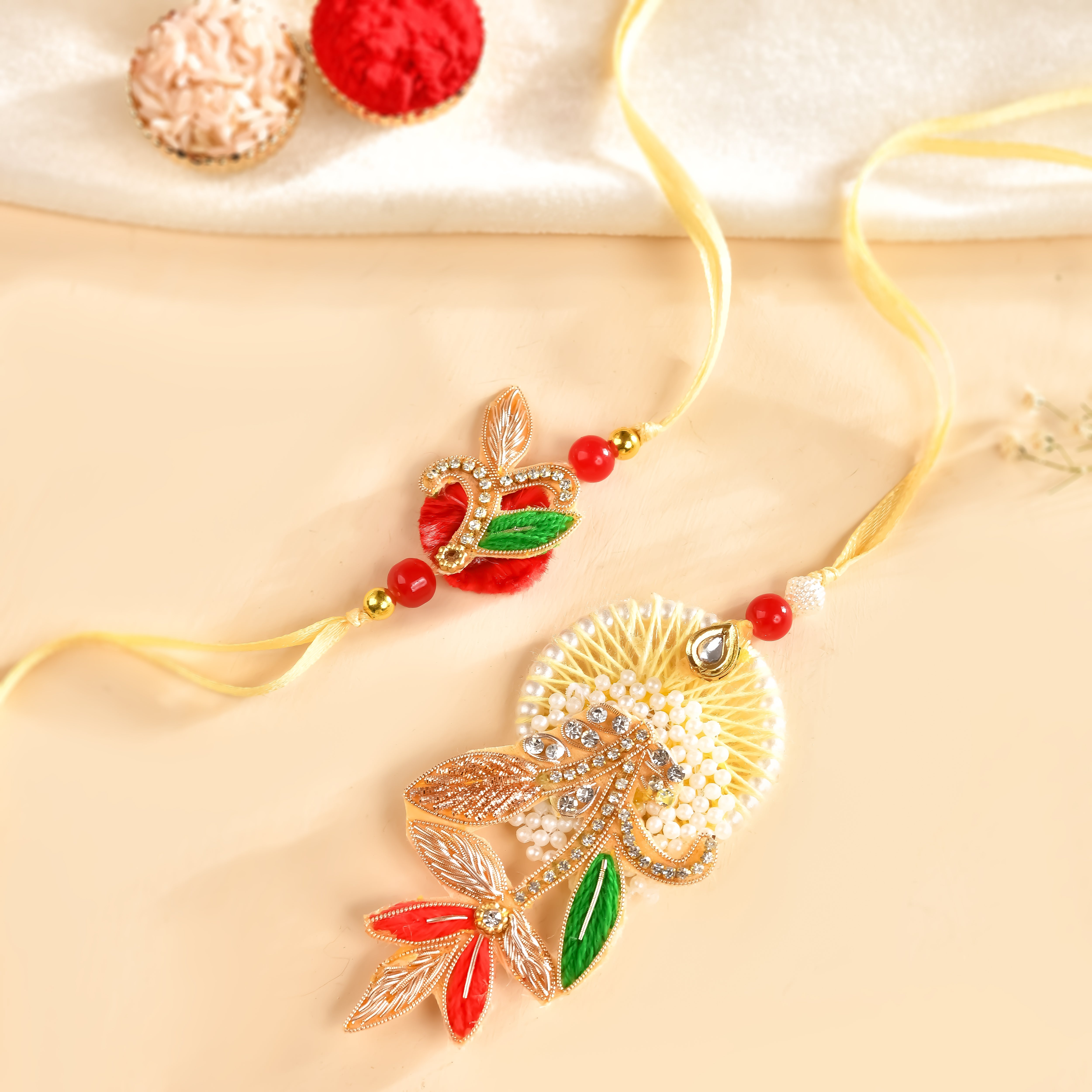 Beautiful Bhaiya Bhabhi Rakhi