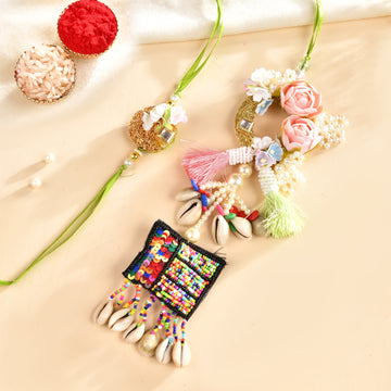 Multi Color Bhaiya bhabhi Pair rakhi