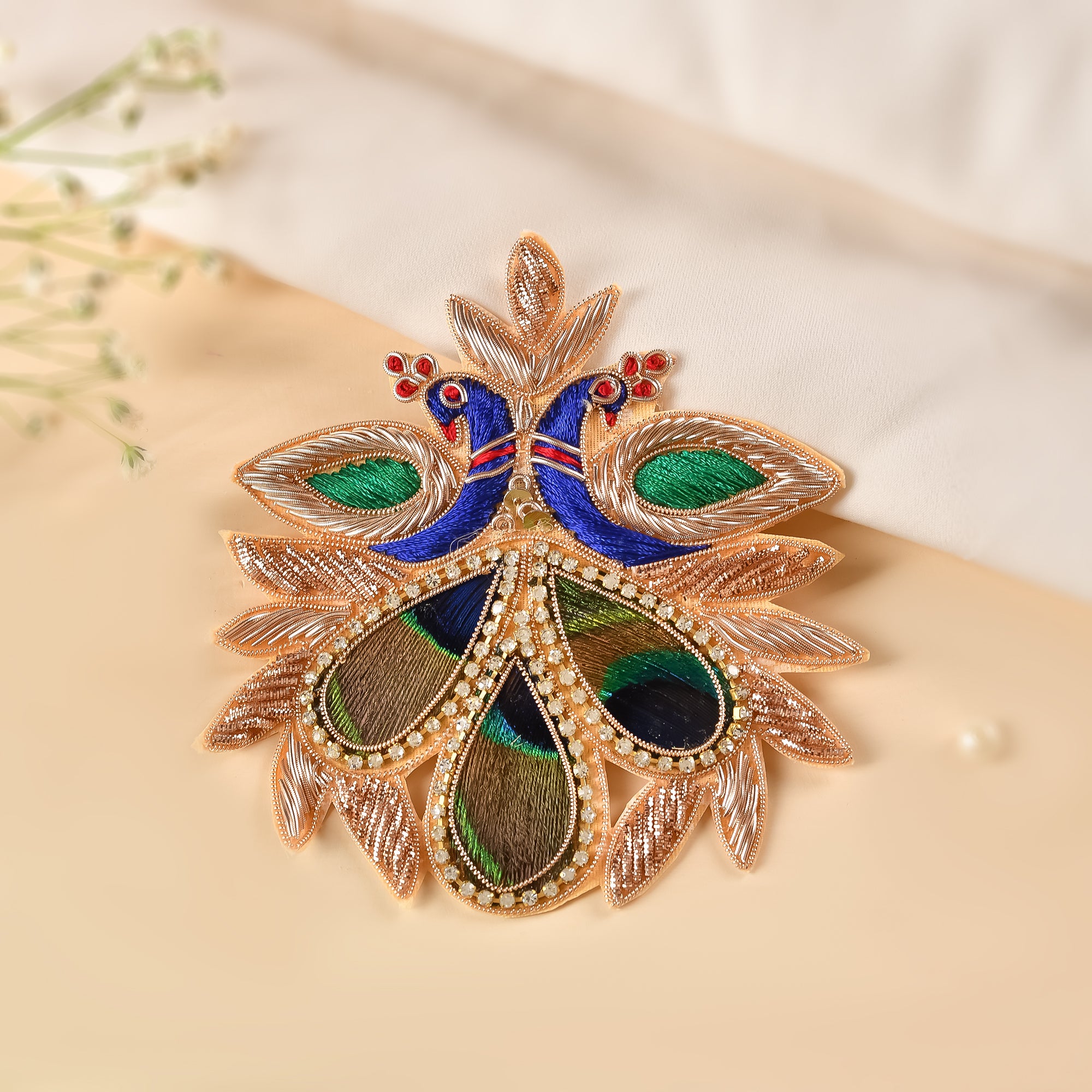 Jardozi Peacock Patch