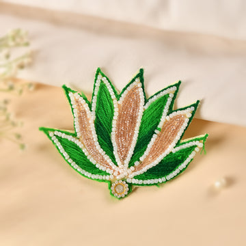 Embroidery Lotus Patch Set of 5