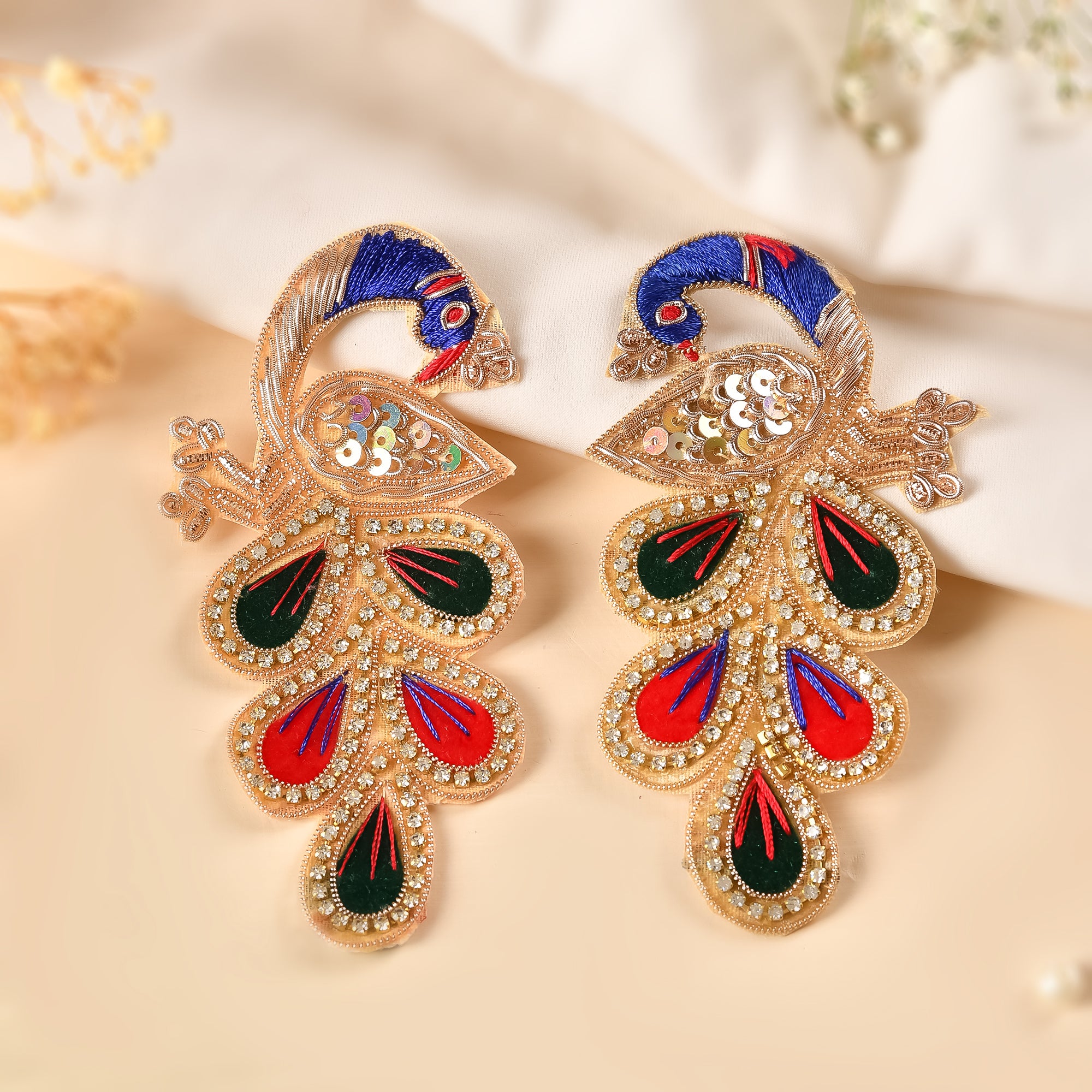 Peacock Patch pair