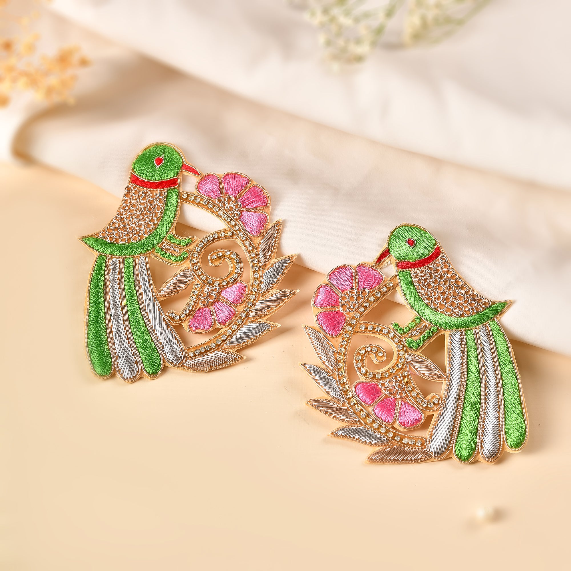 Small Parrot Patch pair