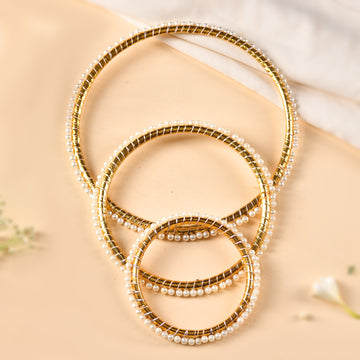 Gotta pearl Bangle Set of 3