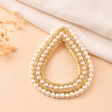 Drop shape pearl bangle pack of 6