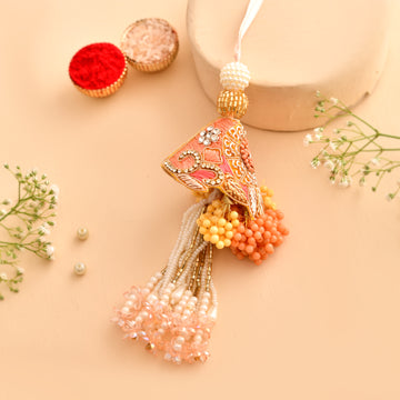 Peach Lumba Rakhi