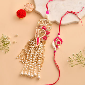 Elegant Bhaiya Bhabhi Pair Rakhi