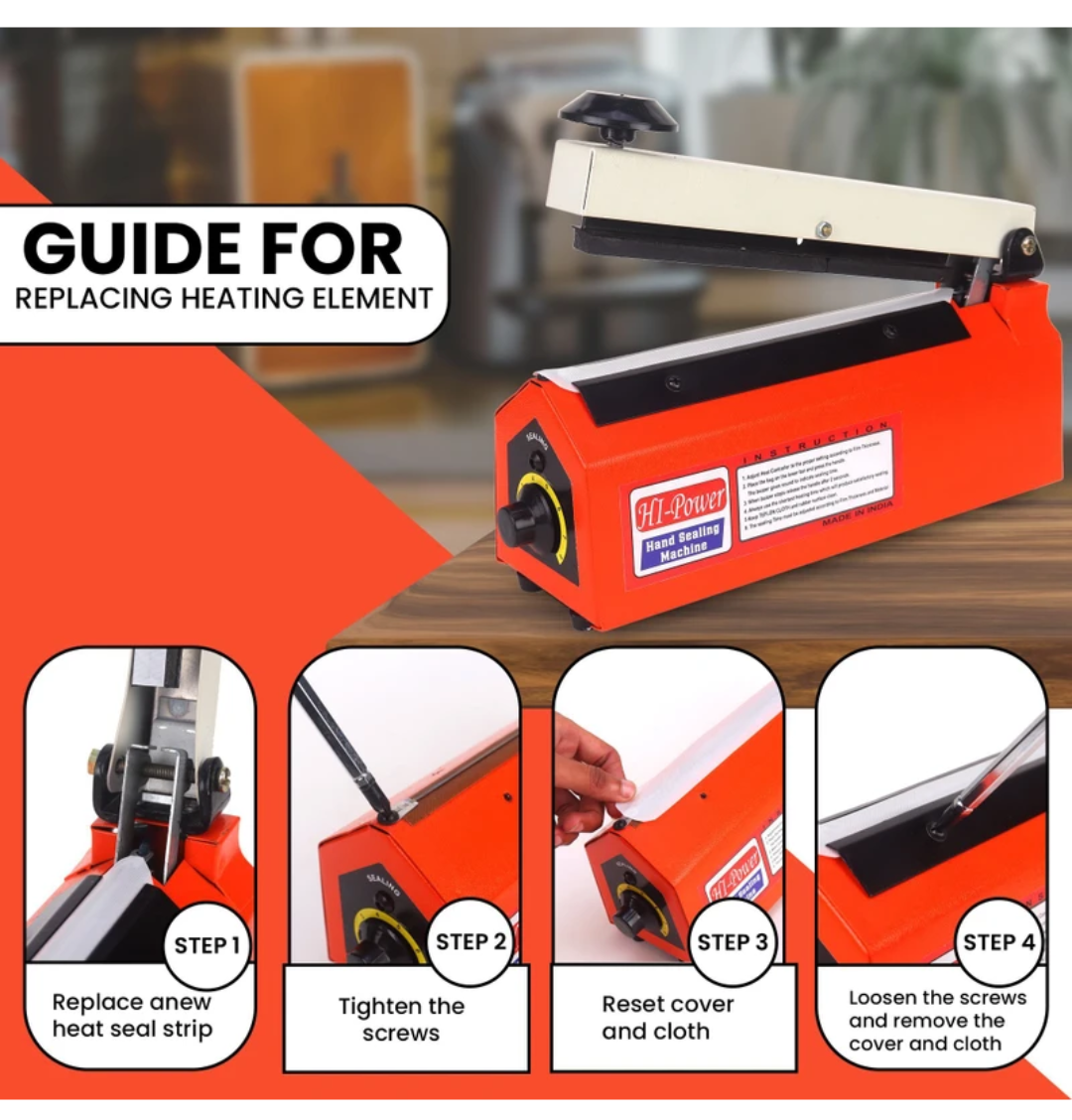 Hi-Power Sealing Machine for Food Packets, 12 Inch
