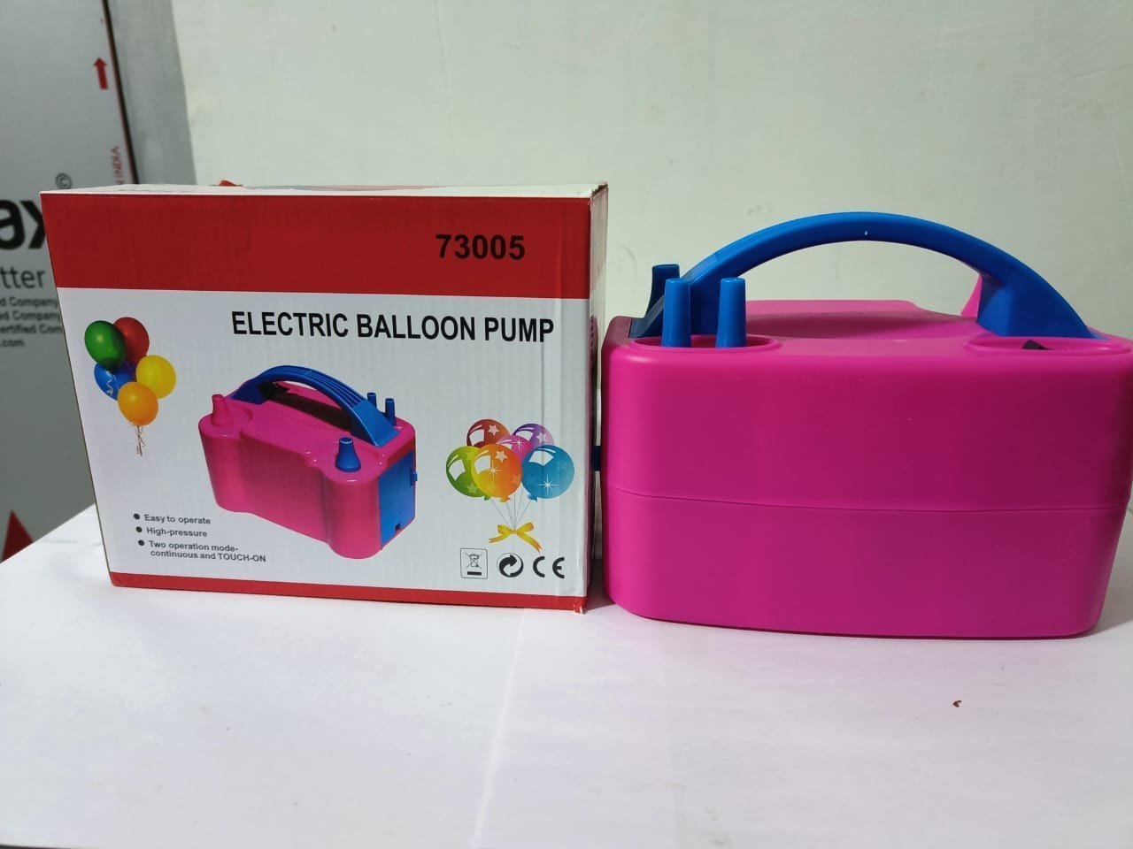 Electric Balloon Pump ,Portable Dual Nozzle Ballon Inflator for Latex Balloons